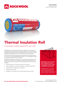 Thermal Insulation Roll Datasheet