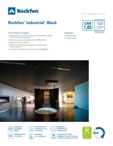 Rockfon® Industrial™ Black Datasheet FR