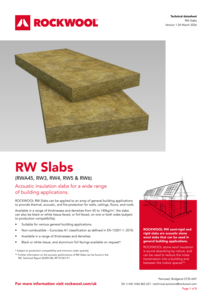 ROCKWOOL Slabs Datasheet