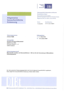 ABZ: Mineralwolle-Lamellen für WDVS mit Dämmstoffdicken > 200 mm