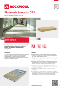 Scheda Tecnica: Floorrock Acoustic CP3