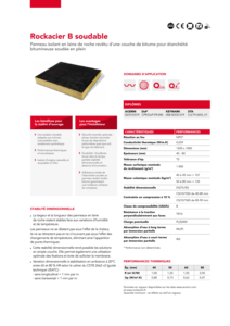 Fiche produit Rockacier B soudable