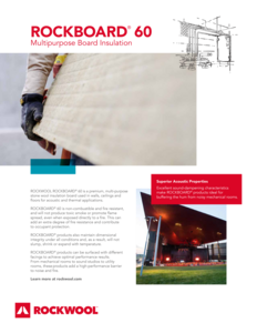 Rockboard 60 multi-purpose board insulation - Data sheet
