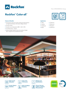 Rockfon Color-All Datasheet