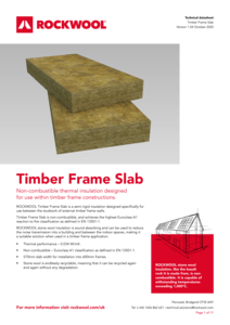 Timber Frame Slab Datasheet