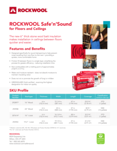 Safe’n’sound for floors and ceilings