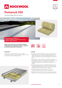 Scheda tecnica: Pentarock 035