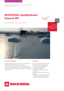 Technisch Productblad ROCKWOOL Gootlijnafschot Keprock MV