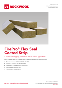 FirePro Flex Seal Coated Strip Datasheet
