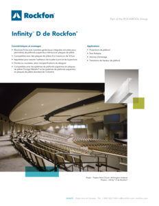 Rockfon Infinity D Drywall Perimeter Trim Data Sheet (French)