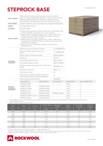 Technický list CZ STEPROCK BASE