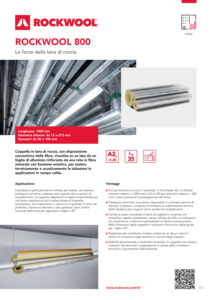 Scheda tecnica: ROCKWOOL 800