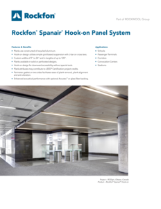 Rockfon Spanair Hook-On Panel System Data Sheet