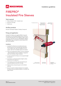 FirePro Insulated Fire Sleeves Installation Guide