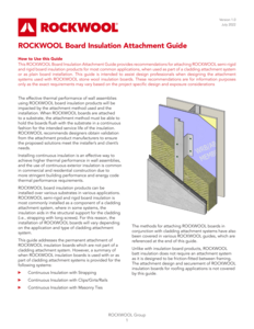 Board insulation attachment guide