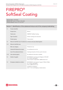 FirePro SoftSeal (GB) MSDS 2023