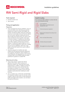 ROCKWOOL Slabs Installation Guide