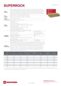 Technický list SK SUPERROCK