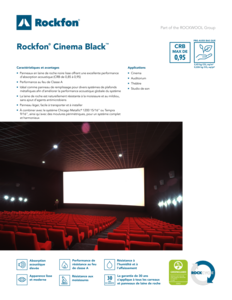 Rockfon® Cinema Black™ Datasheet FR