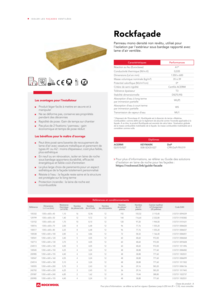 Fiche produit Rockfaçade