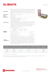 Technický list SK KLIMAFIX