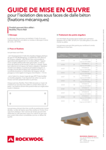 Guide de mise en œuvre pour l’isolation des sous faces de dalle béton (fixations mécaniques)