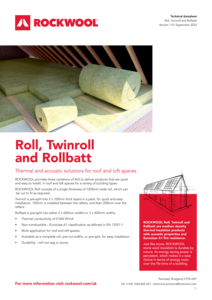 Roll, Twinroll and Rollbatt Datasheet