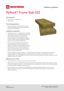 NyRock Frame Slab 032 Installation Guide