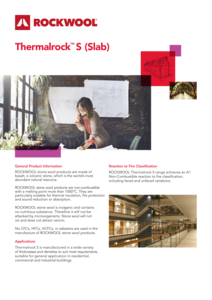 Thermalrock S Product Data Sheet (India)