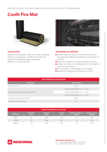 Fiche produit Conlit Fire Mat
