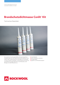 Datenblatt Brandschutzdichtmasse Conlit Kit - Ausgabe Österreich