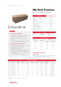Fiche produit Mb Rock Premium