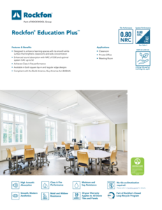 Rockfon Education Plus Datasheet