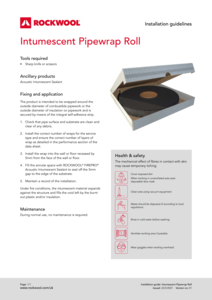 FirePro Intumescent Pipe Wrap Roll nstallation Guide