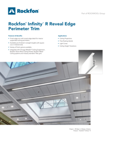 Rockfon Infinity R Reveal Edge Perimeter Trim Data Sheet