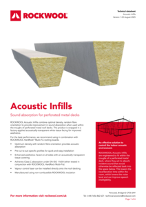 Acoustic Infills Datasheet
