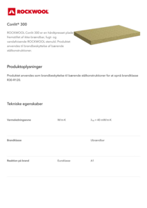 Produktdatablad, Conlit 300