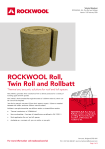 Roll, Twinroll and Rollbatt Datasheet