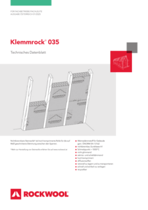 Datenblatt Klemmrock 035 (Ausgabe Österreich)