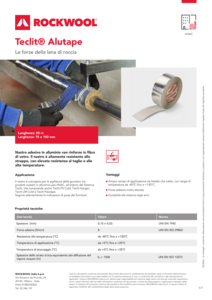 Scheda tecnica: Teclit Alutape
