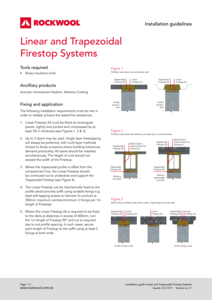 Linear and Trapezoidal Firestop System Installation Guide