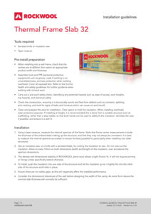 Thermal Frame Slab 32 Installation Guide