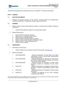 Chicago Metallic 4200 Integrity Specification (CDN)