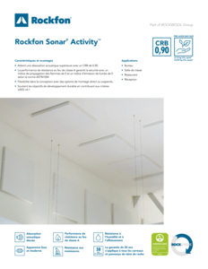 Rockfon Sonar® Activity™ Datasheet FR