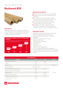 Fiche produit ROCKWOOL 835