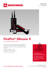 FirePro Silicone X Datasheet