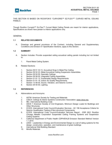 Rockfon CurvGrid EZ-Flex Specification