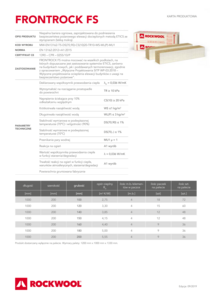 Karta produktowa - Frontrock FS
