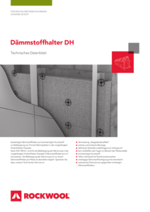 Datenblatt Dämmstoffhalter DH