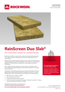 RainScreen Duo Slab Datasheet